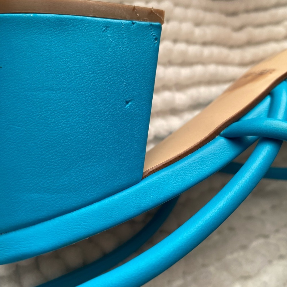 Marc Fisher Vibrant Blue Strappy Sandals - Picture 8 of 8